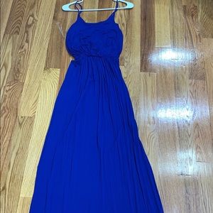Royal blue maxi dress